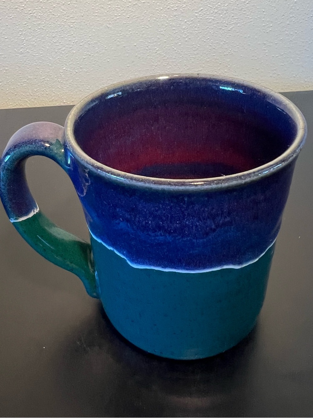 Handcrafted BILL STEWART Artist Signed Hand Thrown Studio Art Pottery Mug ~ NC